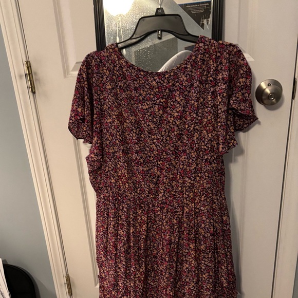 Sundance Floral Drape Sleeve Dress - Picture 3 of 4